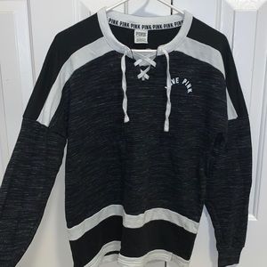 VS Pink lace up spirit jersey